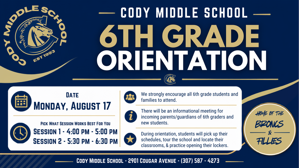 6th Grade Orientation