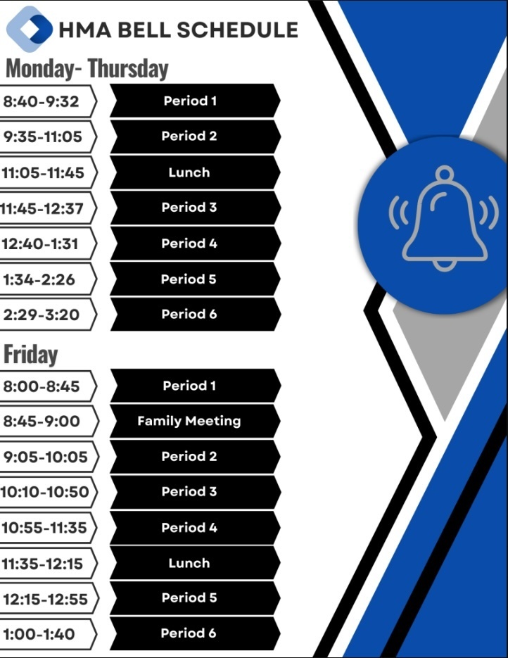 HMA Bell Schedule