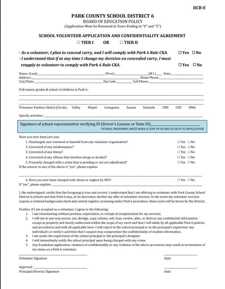 Volunteer Form