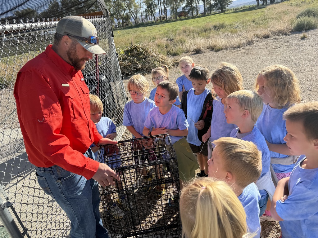 Eastside 5th Graders working with Game and Fish