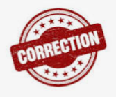 Correction