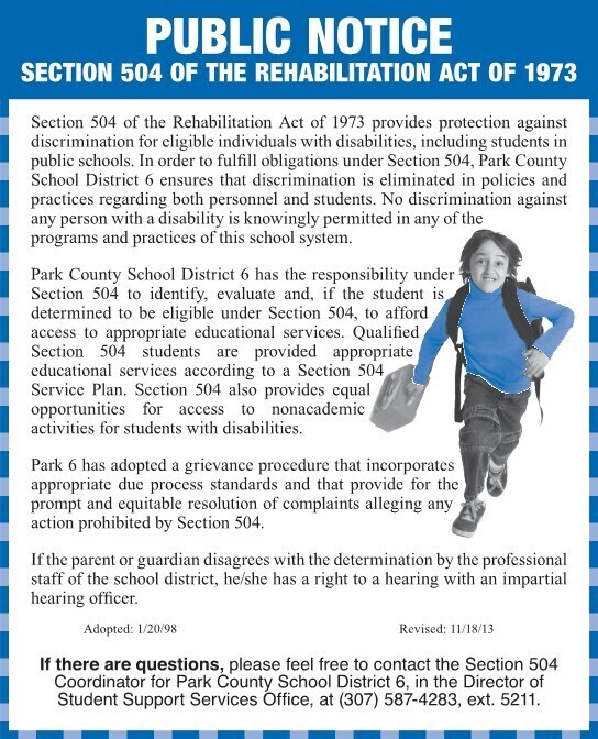 SECTION 504 OF THE REHABILITATION ACTO OF 1973