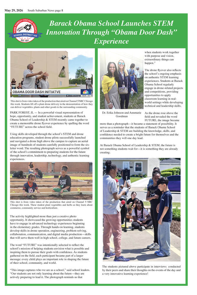 Please find enclosed the article that spotlights "Barack Obama School Launches 'Obama Door Dash" Experience.