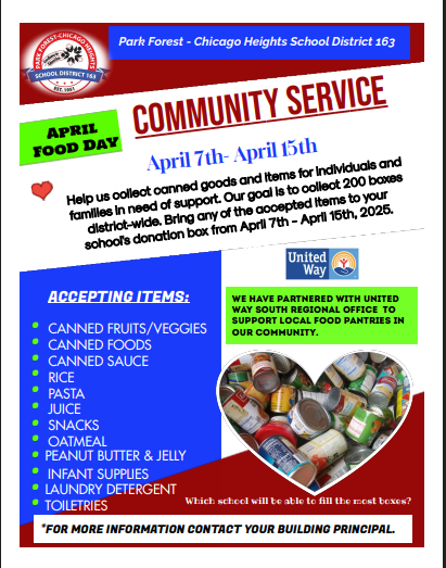 April Food Drive