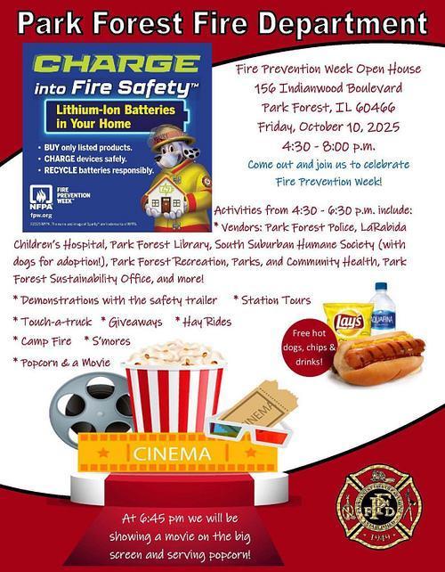 fire prevention at park forest fire department