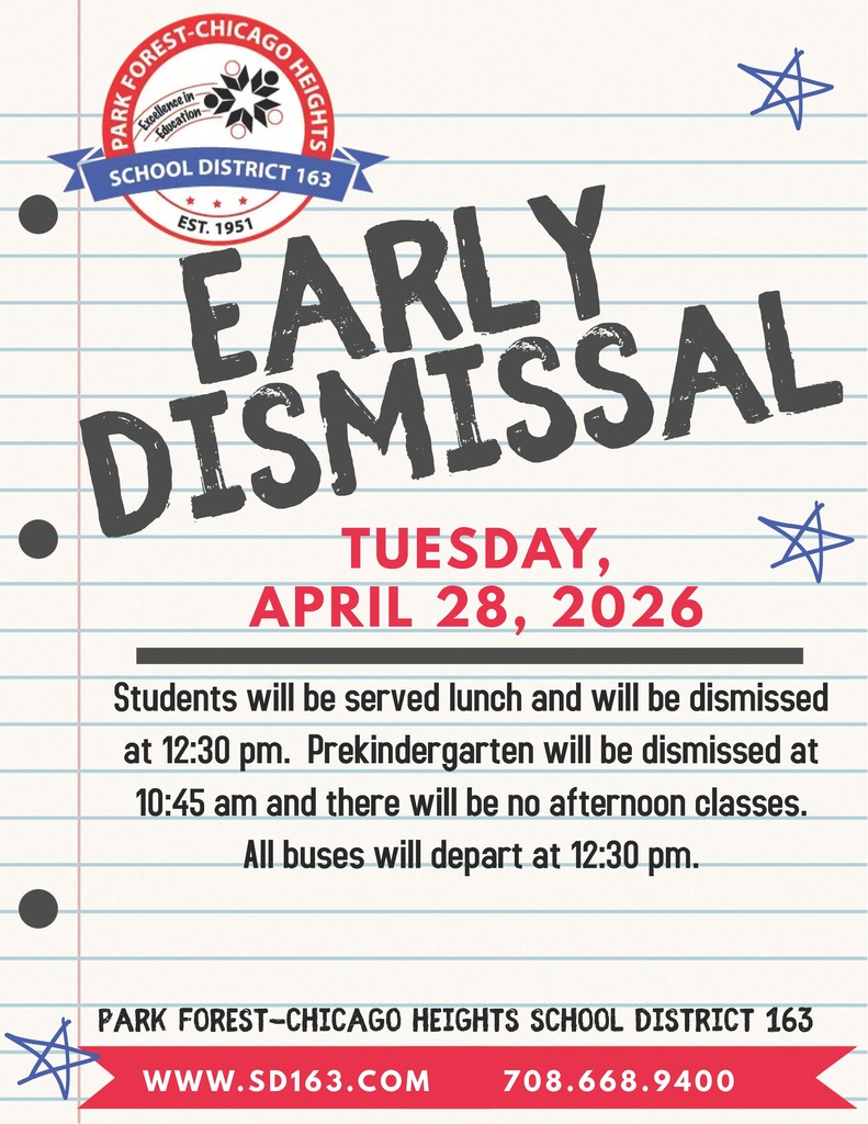 Early Dismissal, Tuesday April 28, 2026.