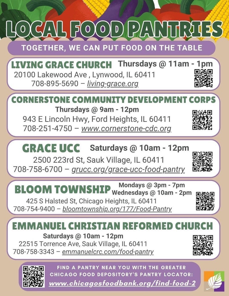 Food bank flyer
