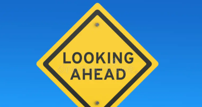 looking ahead sign 