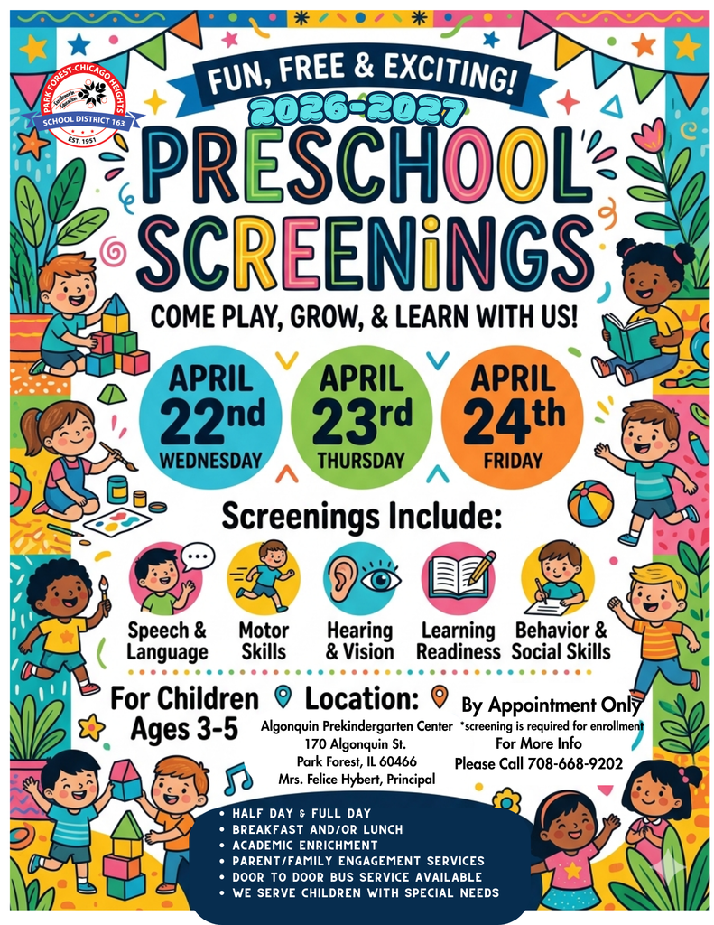 2026-2027 Preschool Screenings