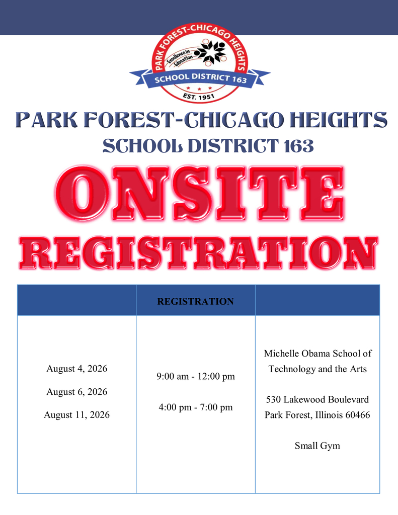 August in person registration dates