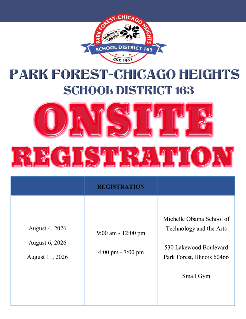 August in person registration dates