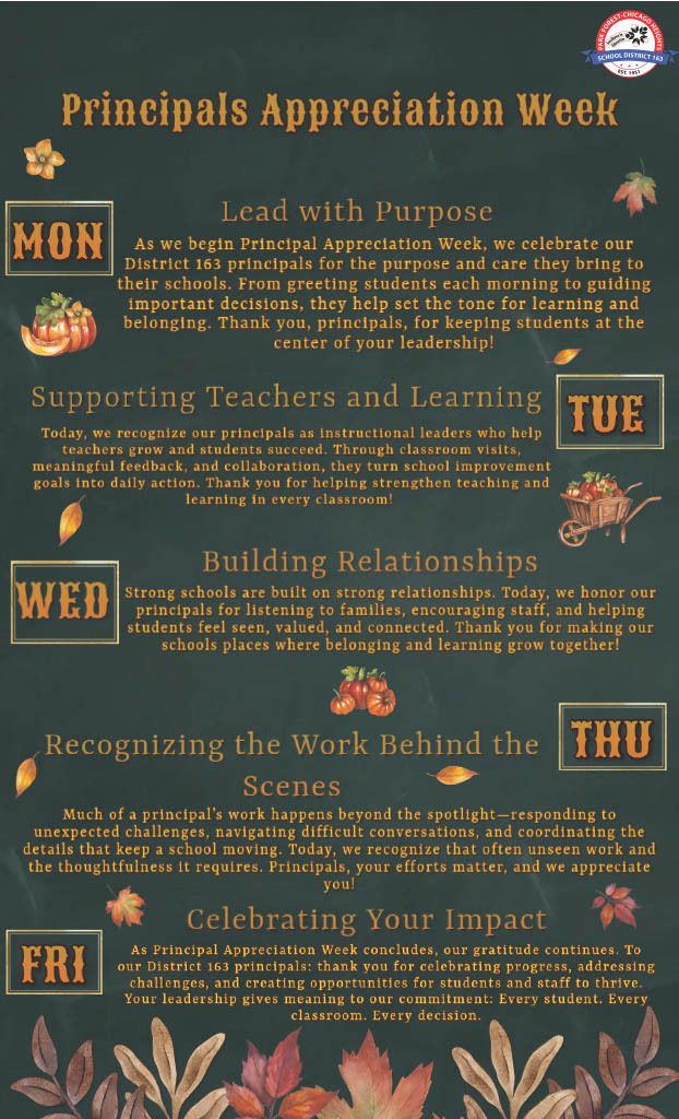 Principals Appreciation Week