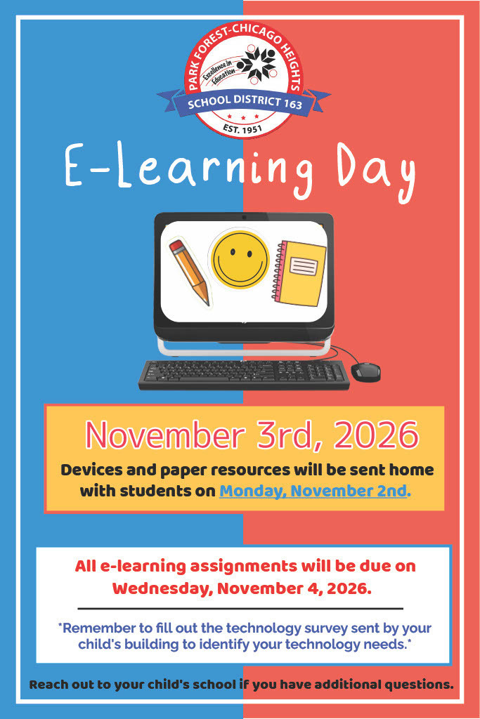 E- Learning Day November 3, 2026. No In-Person Attendance. 