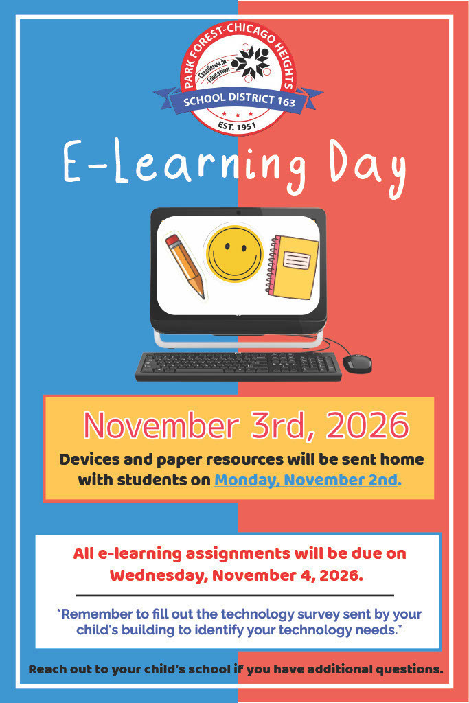 E- Learning Day November 3, 2026. No In-Person Attendance.