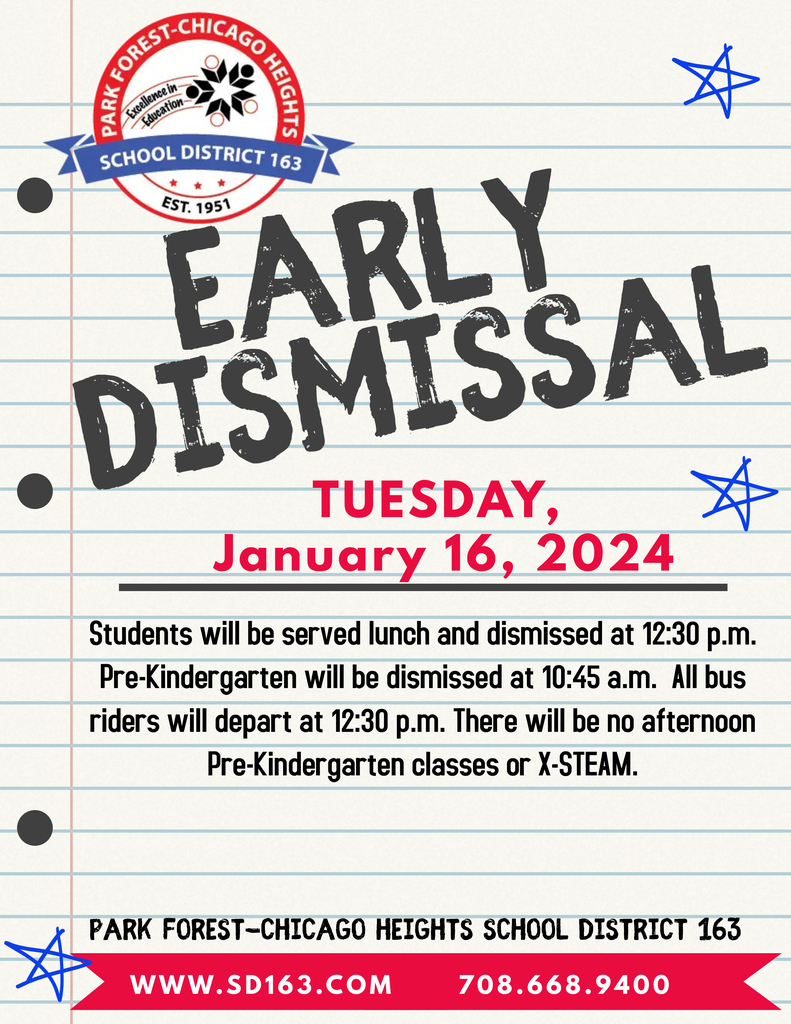 Early Dismissal- Jan 16th