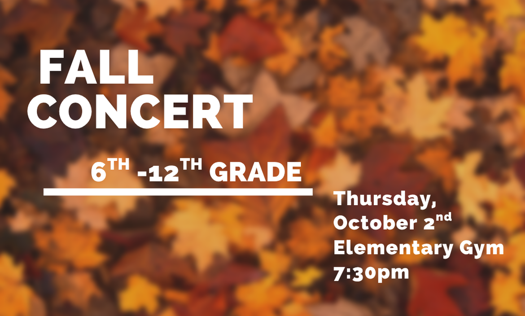 High School Fall Concert
