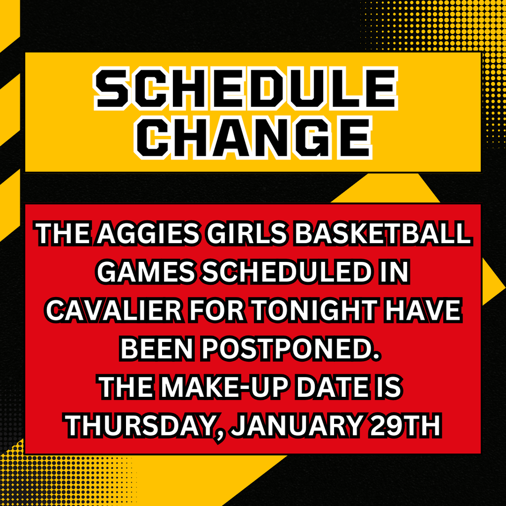 SCHEDULE CHANGE