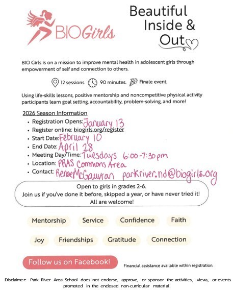 Bio Girls Registration