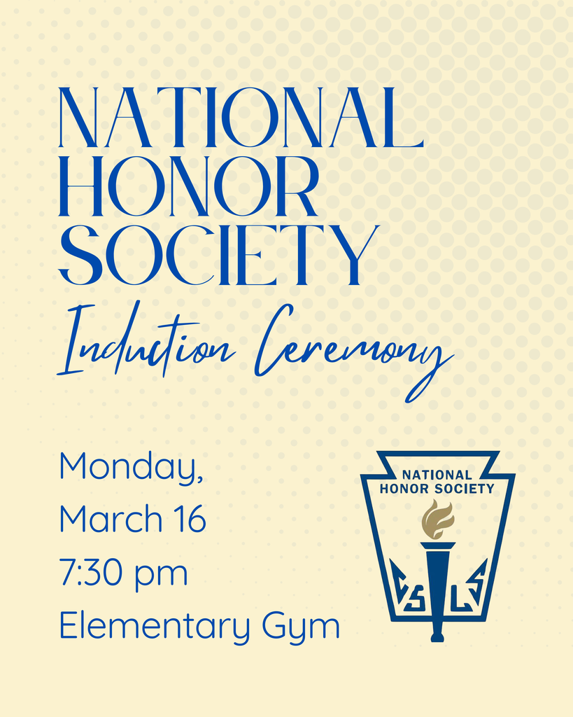 NHS induction ceremony March 16 at 7:30 pm