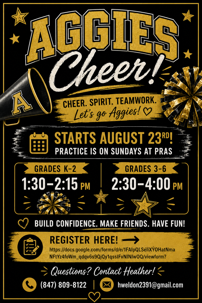 K-6 Aggies Cheer Team Registration