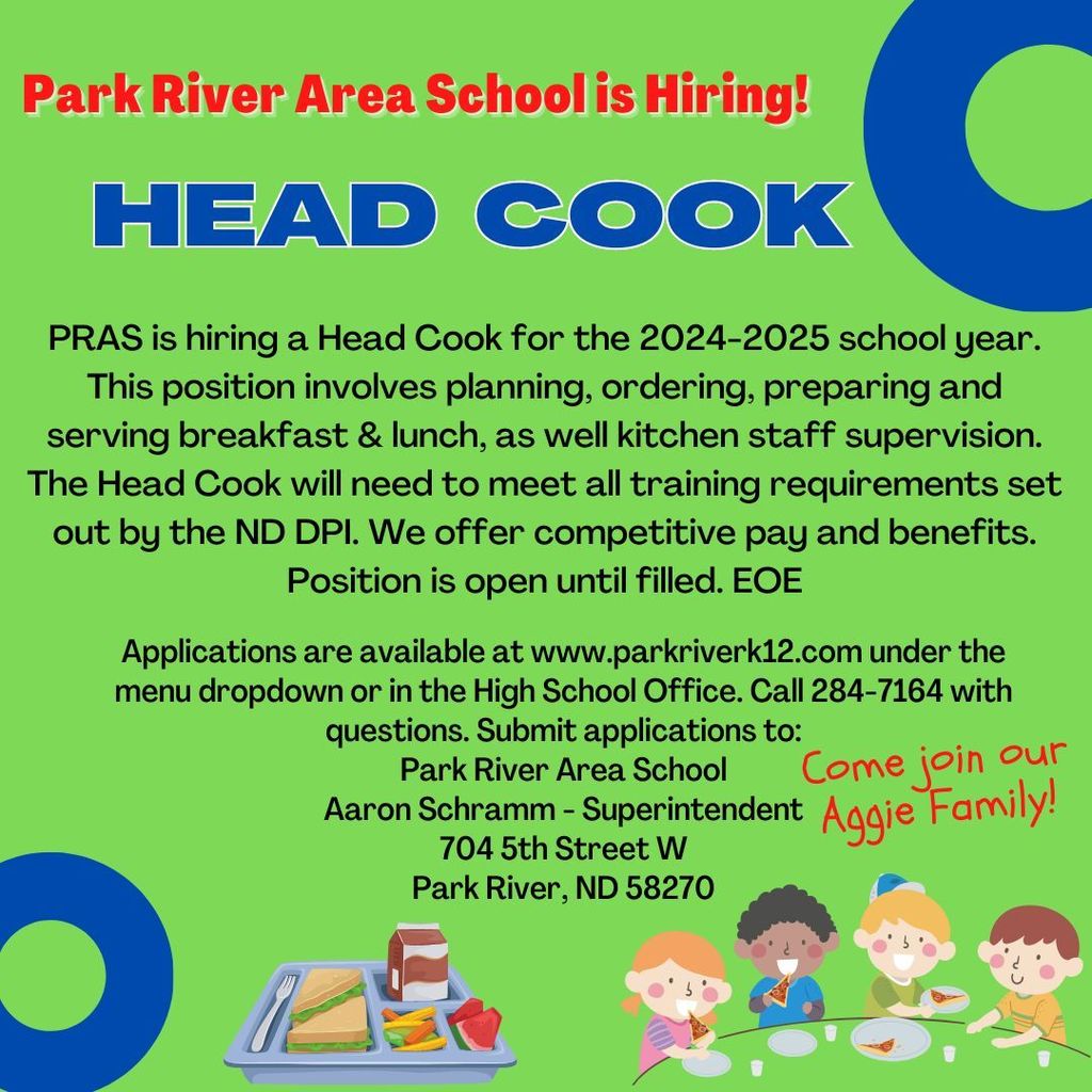 Help Wanted Head Cook