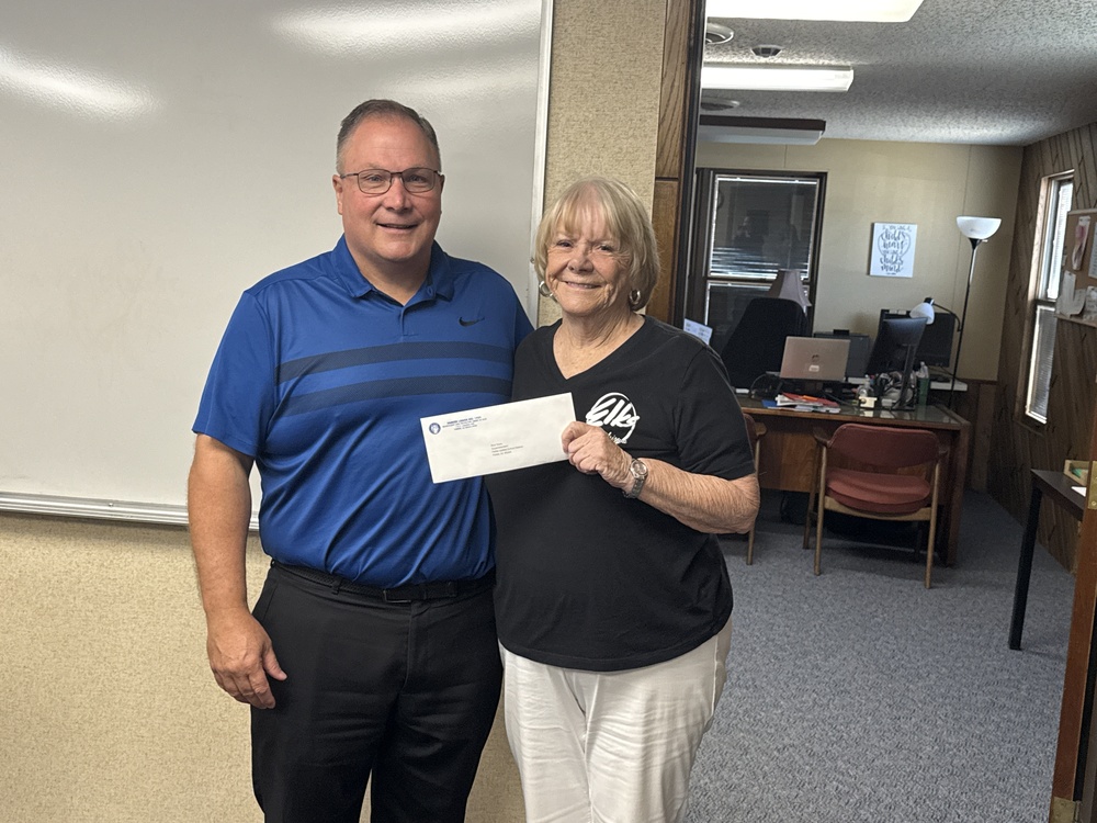 Elks Lodge Donates to Mr. Gordon's Graphic Design Class