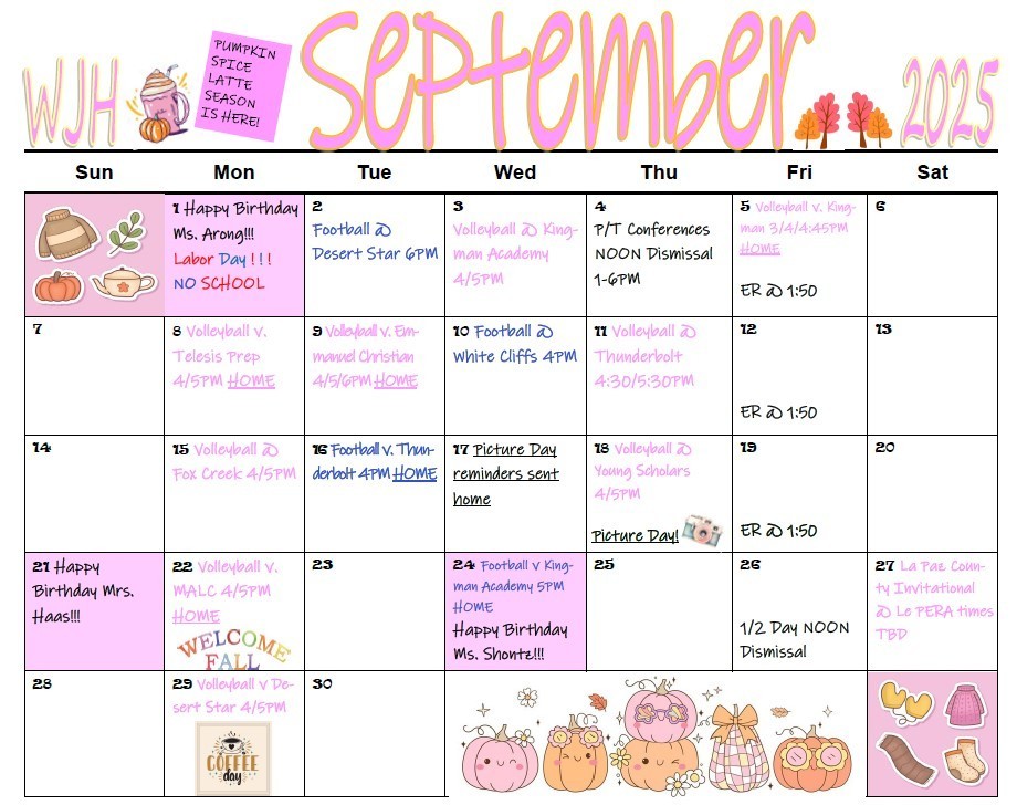 Sept Calendar