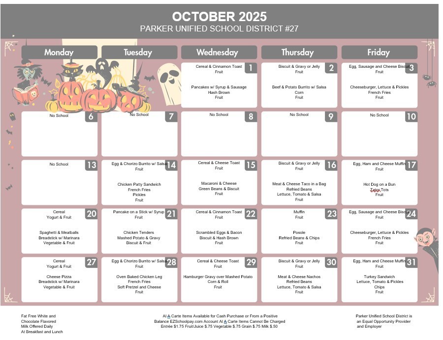 October Calendar