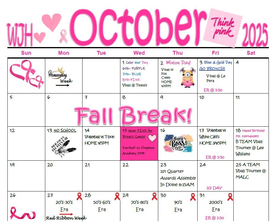 october Calendar