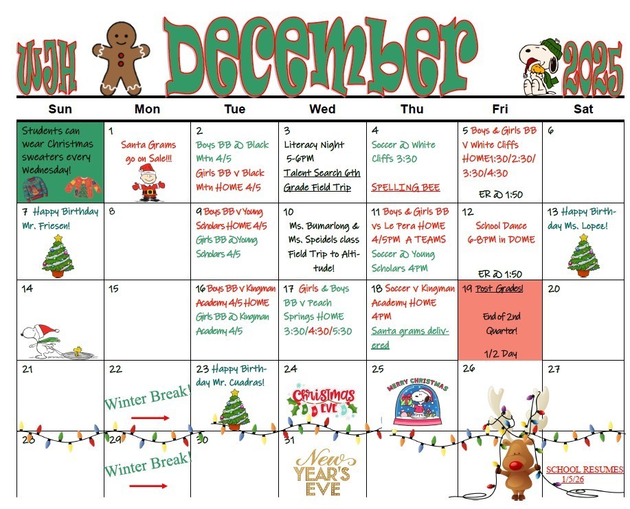 December Calendar