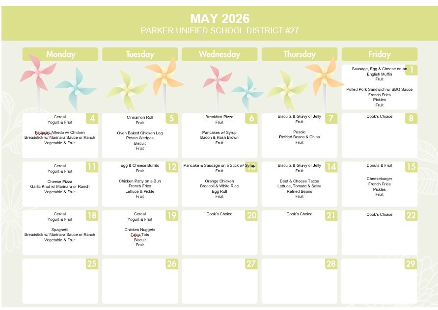 May Menu