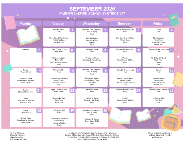 Sept Menu