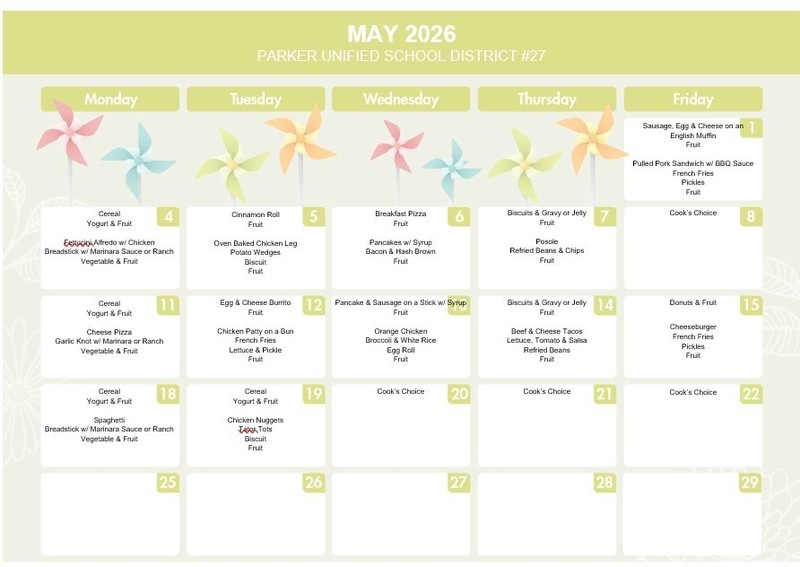 May Menu