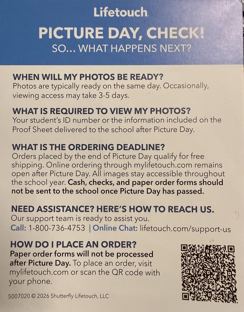 Picture Day Ordering