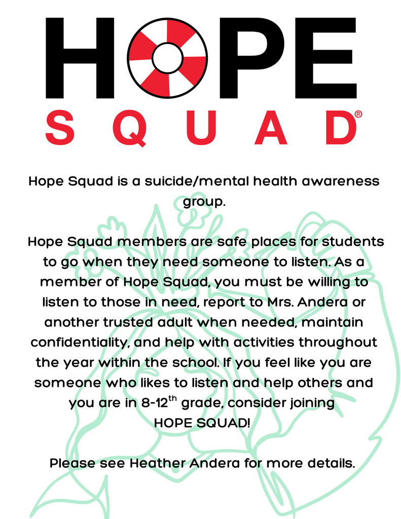 Hope Squad Flyer