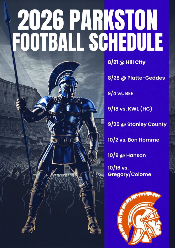 2026 Parkston FB schedule