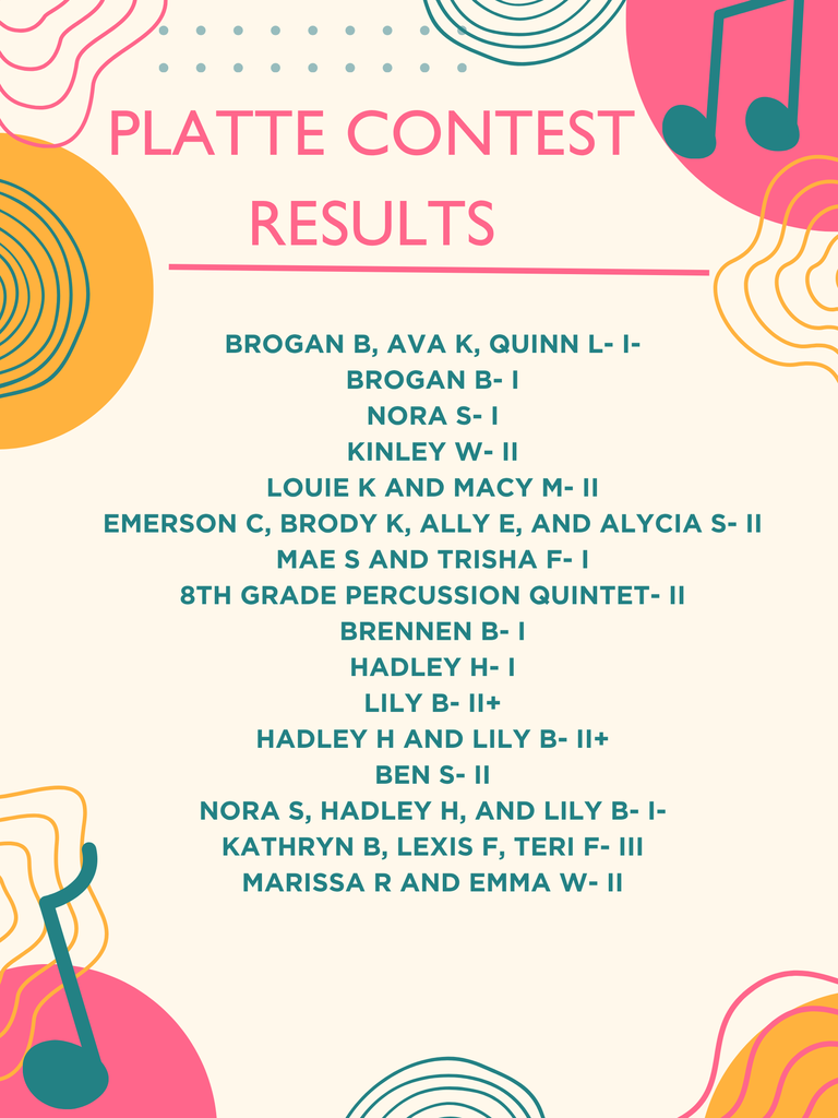 Instrumental contest results 
