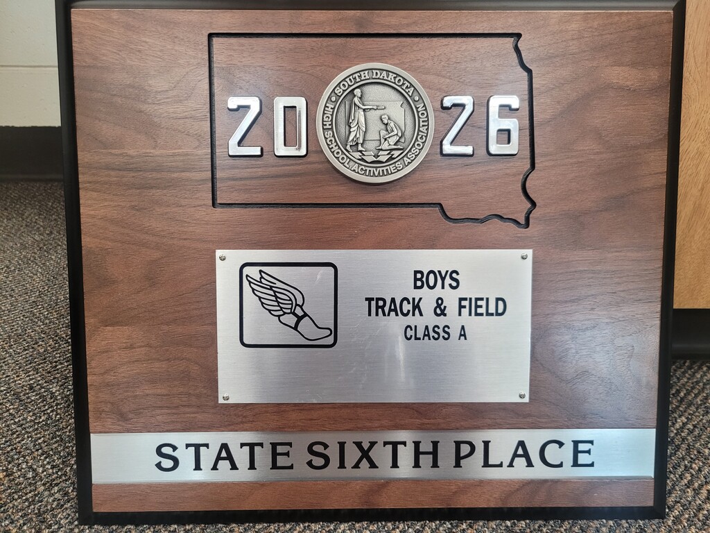 6th place plaque