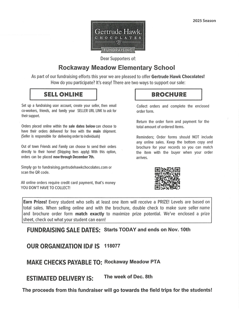 PTA Gertrude Hawk Chocolate Sale