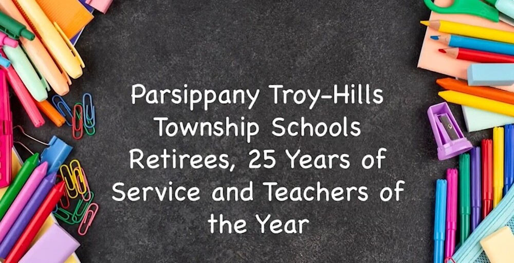 School supplies with lists of people being honored
