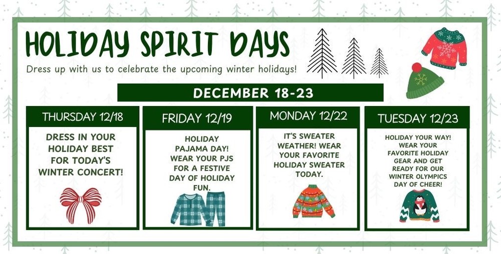 Holiday Spirit Days