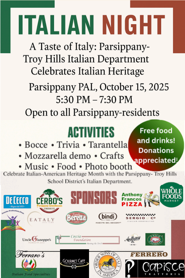Italian Night 10-15-25 @ PPAL