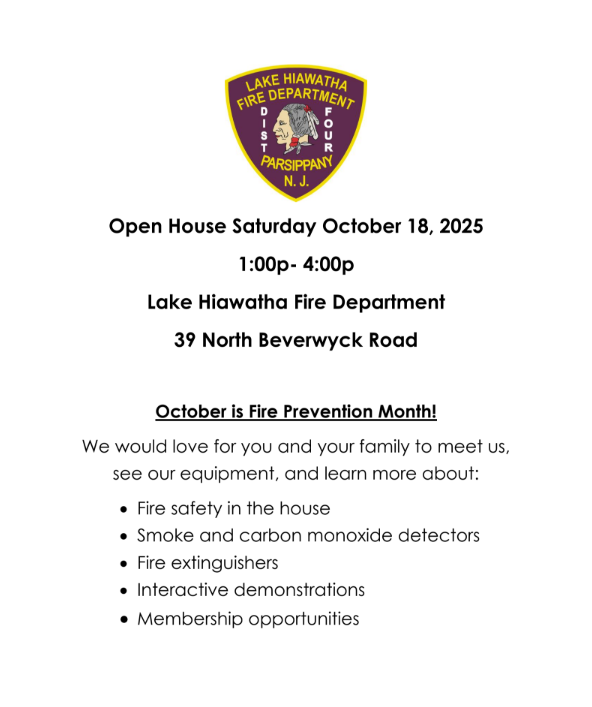 Fire Prevention Open House Saturday, 10-18-25