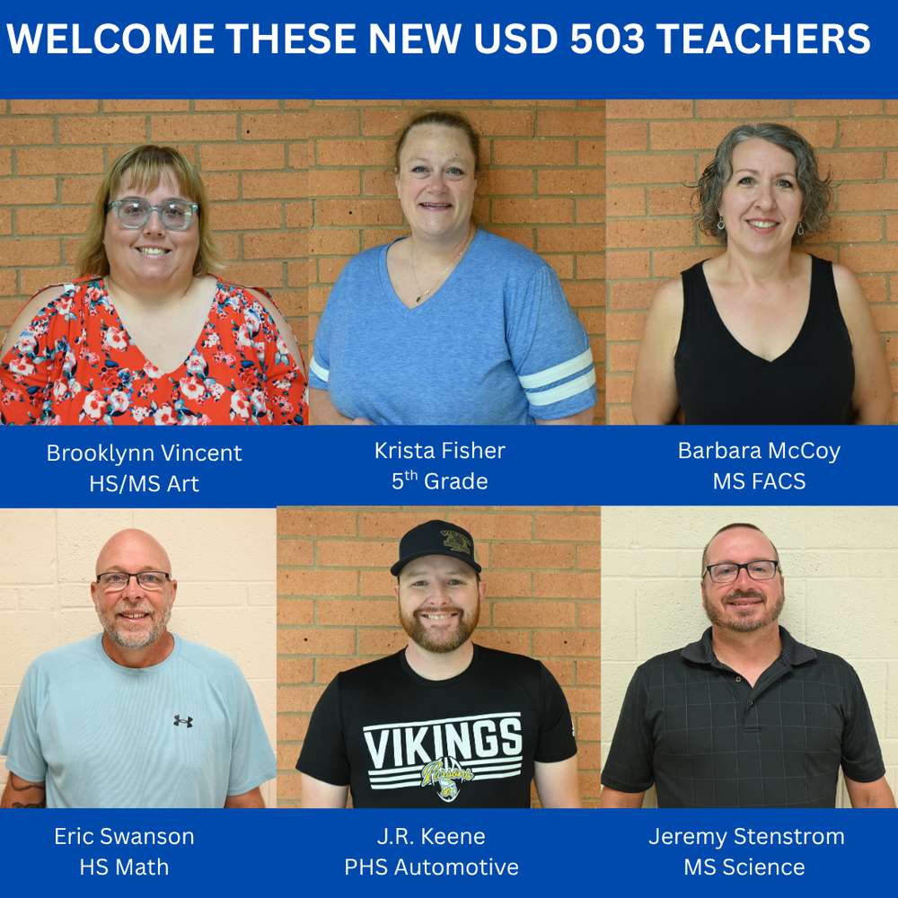 Pictures of six new teachers.