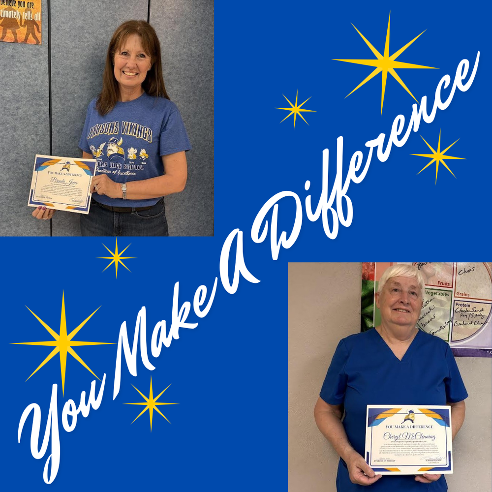 You Make a Difference  award winners  Brenda Jones and Cheryl McClenning 