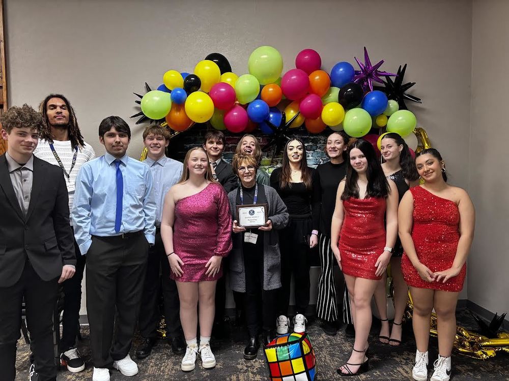 PHS Key Club Students with their advisor Robie Martin..
