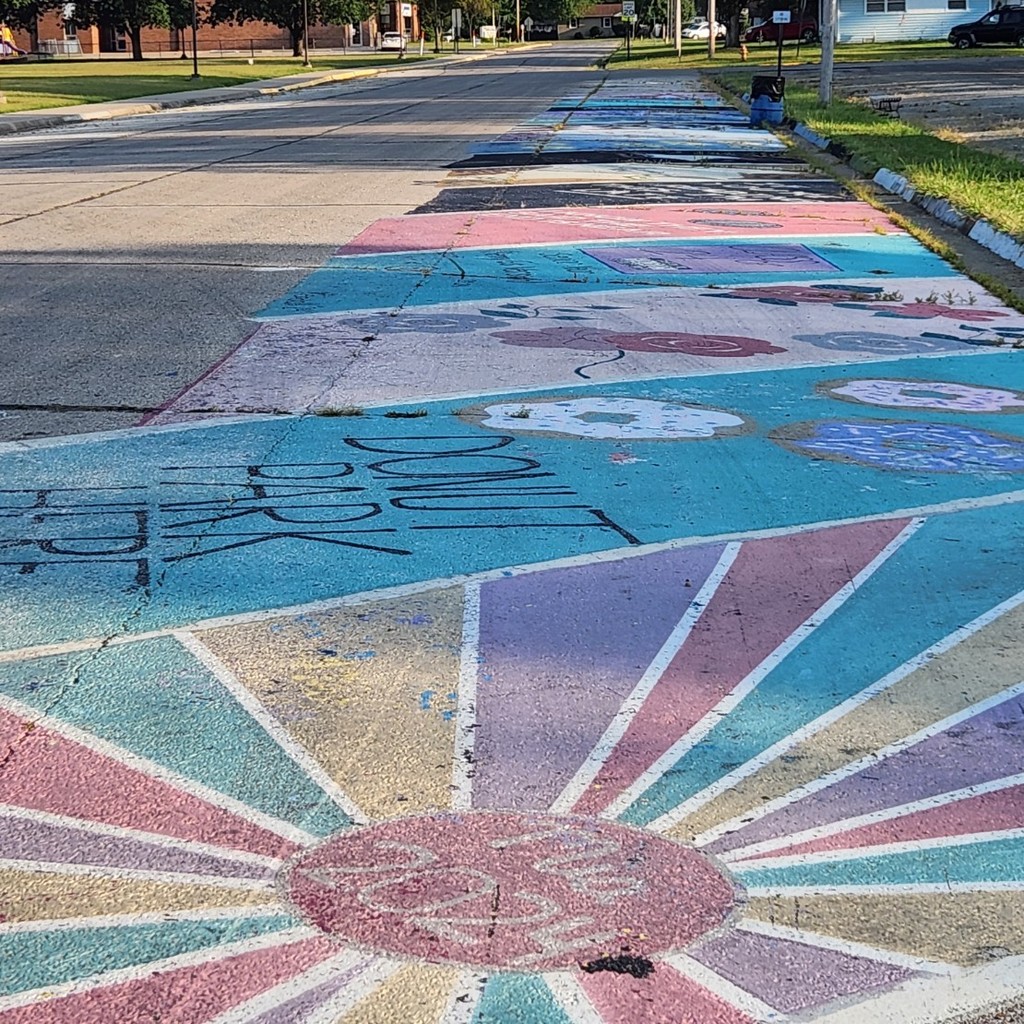 Old spots can be painted over, but you supply your own paint!