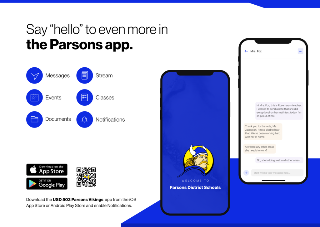 Parsons Vikings App