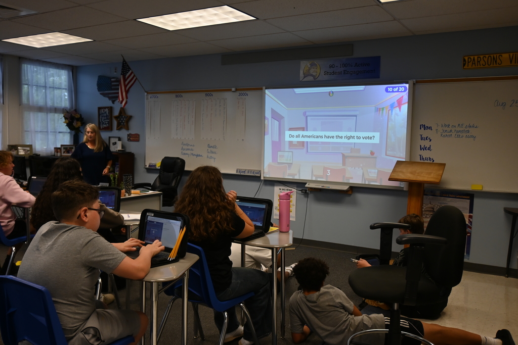 Students are asked if all Americans have the right to vote?