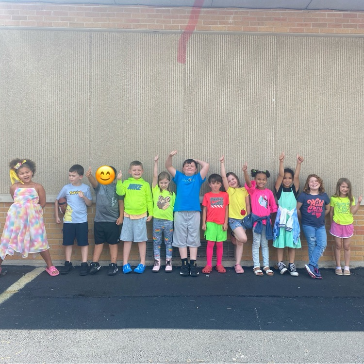 students dressed for spirit day 
